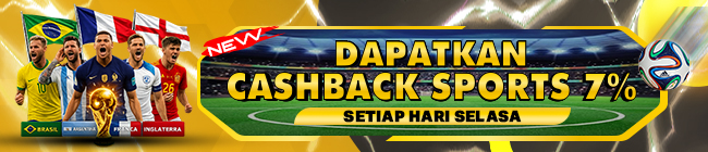 BONUS CASHBACK KEKALAHAN SPORTS GAMES 7%